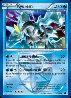 Kyurem card in Spanish