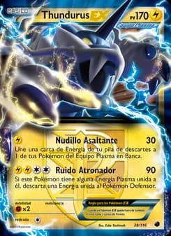 Thundurus-EX card in Spanish
