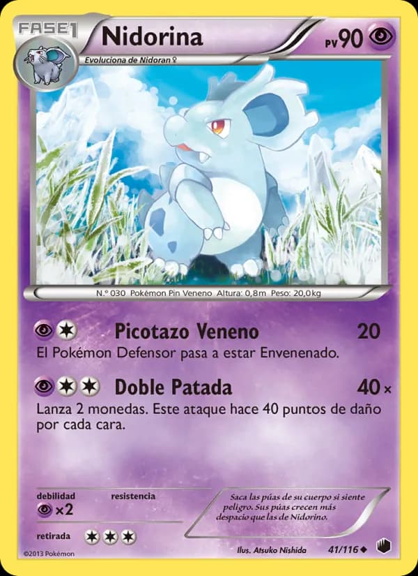 Nidorina card in Spanish