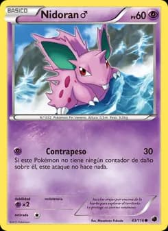Nidoran♂ card in Spanish