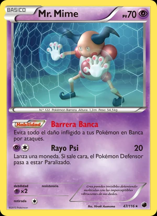 Mr. Mime card in Spanish