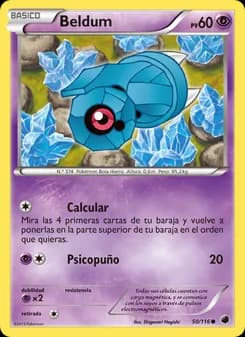 Beldum card in Spanish