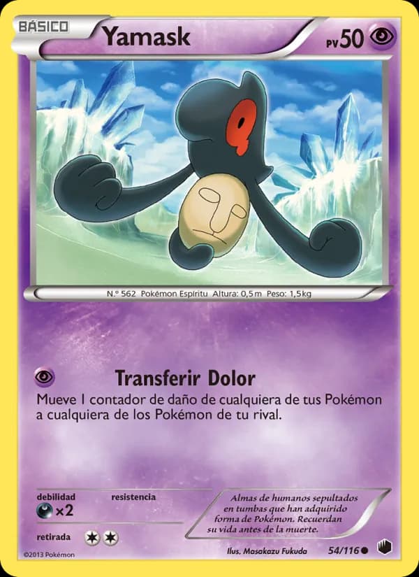 Yamask card in Spanish