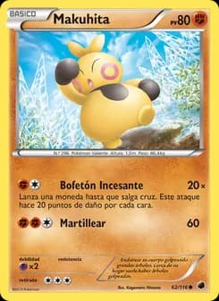 Makuhita card in Spanish
