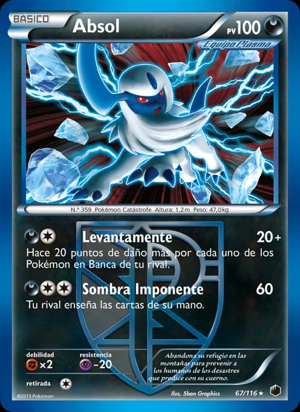 Absol card in Spanish