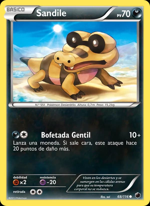 Sandile card in Spanish