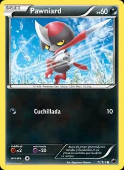 Pawniard card in Spanish