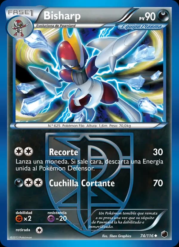 Bisharp card in Spanish