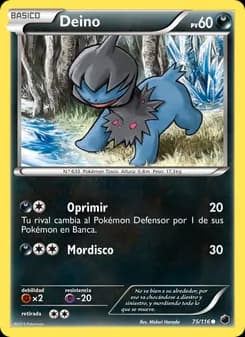 Deino card in Spanish