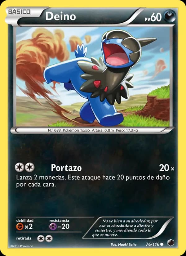 Deino card in Spanish