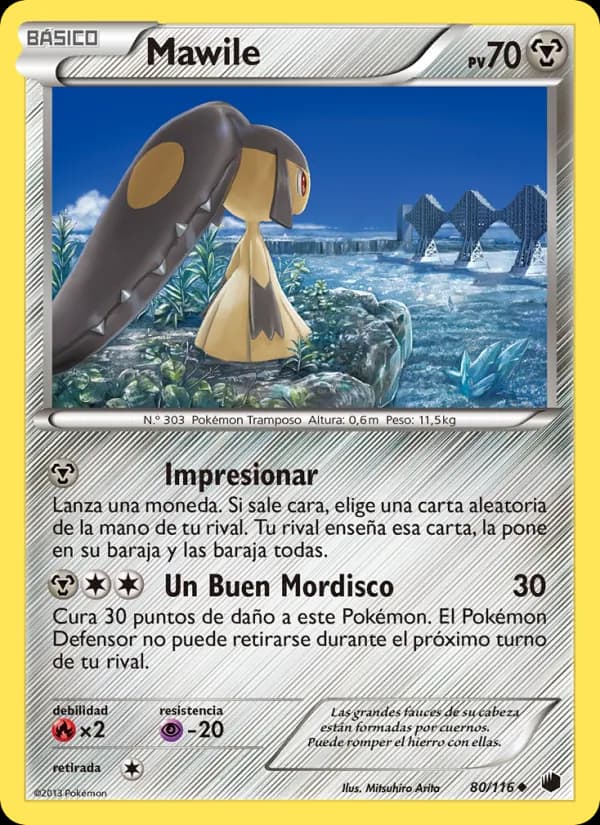 Mawile card in Spanish