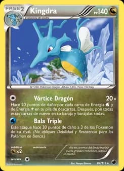 Kingdra card in Spanish