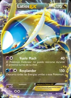 Latios-EX card in Spanish
