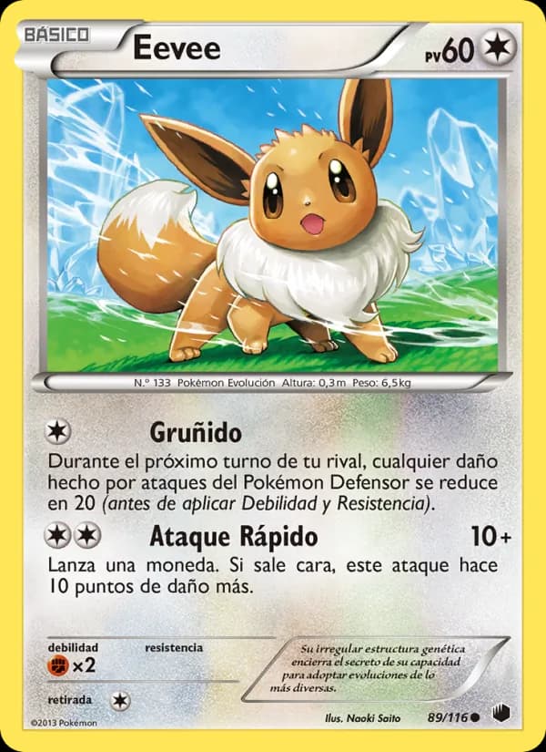 Eevee card in Spanish