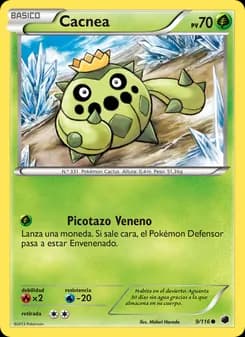 Cacnea card in Spanish