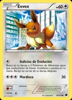 Eevee card in Spanish