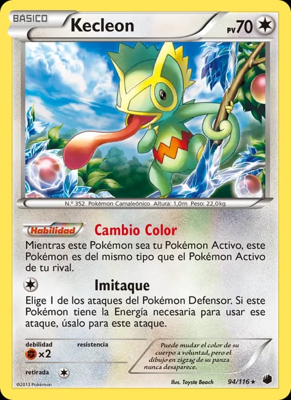 Kecleon card in Spanish