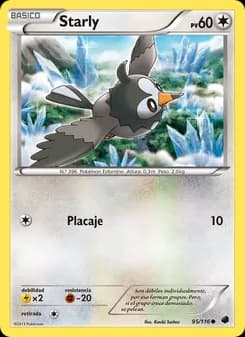 Starly card in Spanish