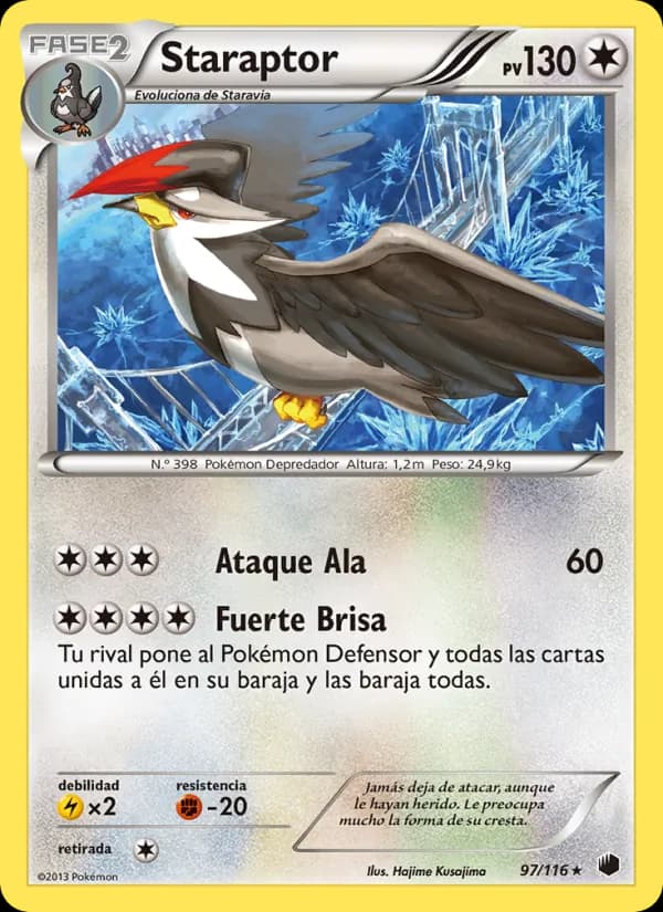Staraptor card in Spanish
