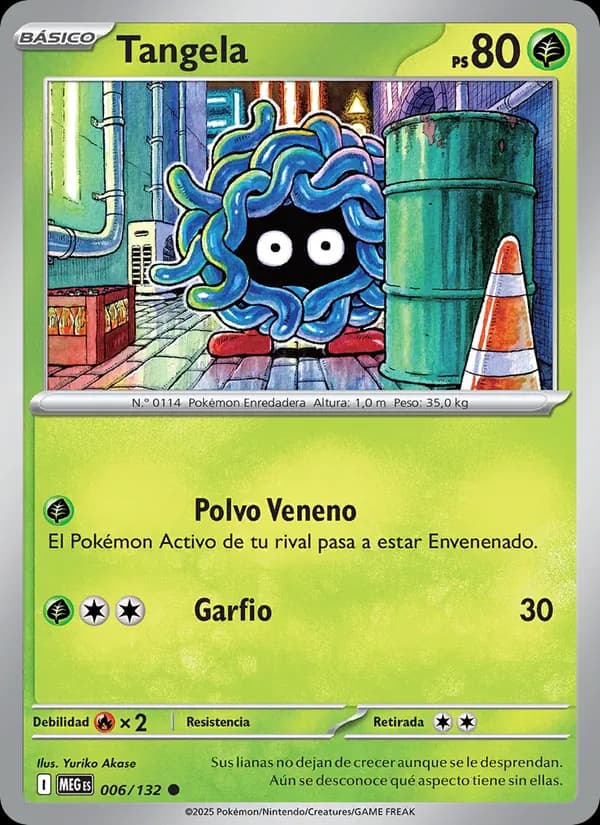 Tangela card in Spanish