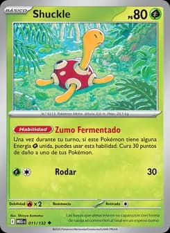 Shuckle card in Spanish