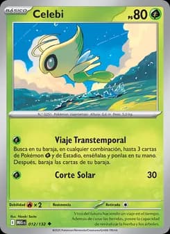 Celebi card in Spanish