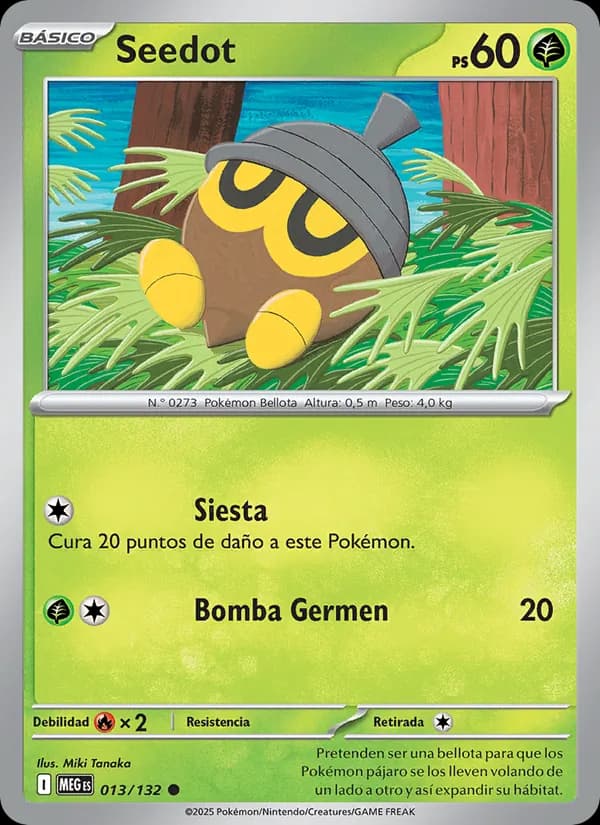 Seedot card in Spanish