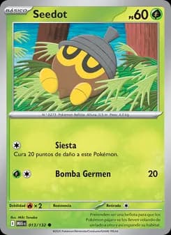 Seedot card in Spanish