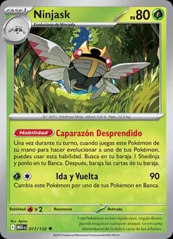 Ninjask card in Spanish