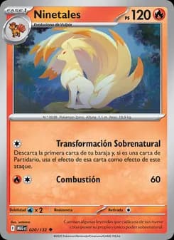 Ninetales card in Spanish