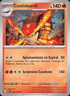 Centiskorch card in Spanish