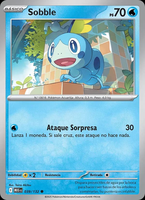 Sobble card in Spanish