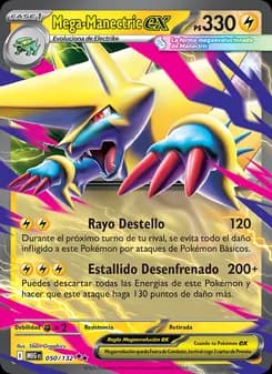 Mega-Manectric ex card in Spanish