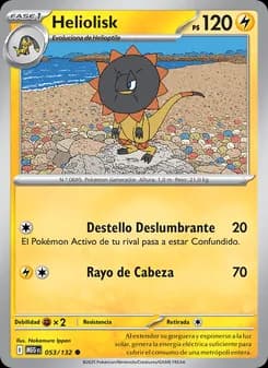 Heliolisk card in Spanish