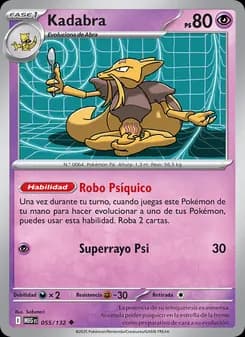 Kadabra card in Spanish