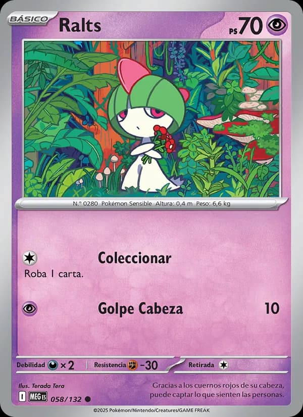 Ralts card in Spanish