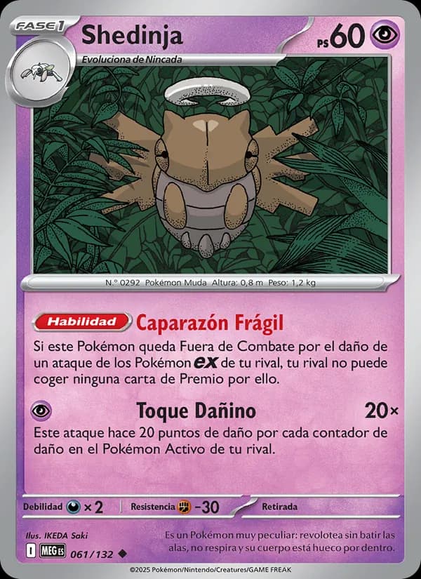 Shedinja card in Spanish