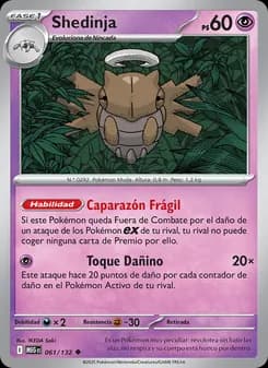Shedinja card in Spanish