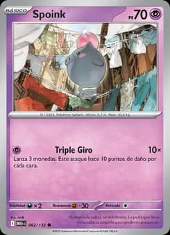Spoink card in Spanish