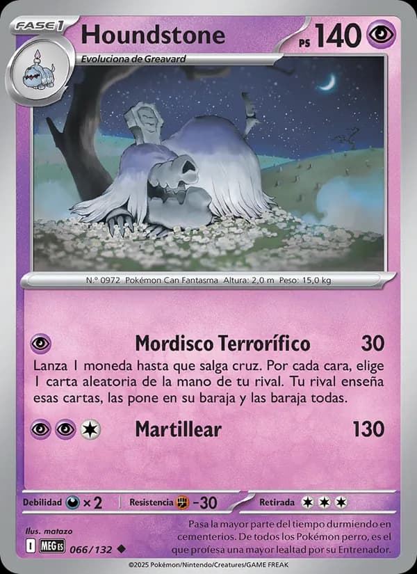 Houndstone card in Spanish