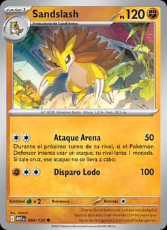 Sandslash card in Spanish