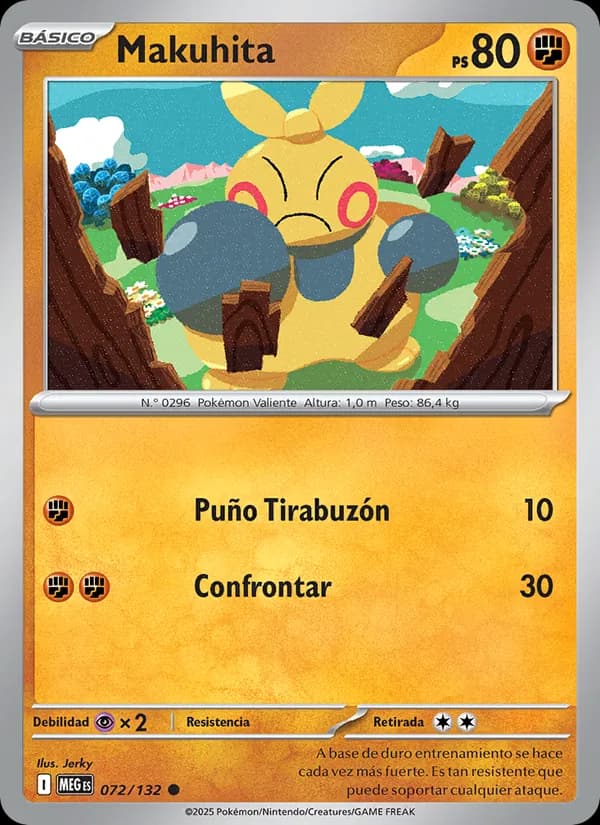 Makuhita card in Spanish