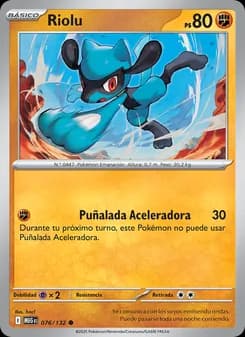 Riolu card in Spanish