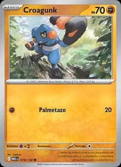 Croagunk card in Spanish