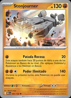 Stonjourner card in Spanish