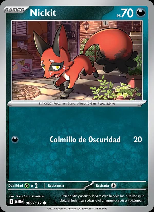 Nickit card in Spanish