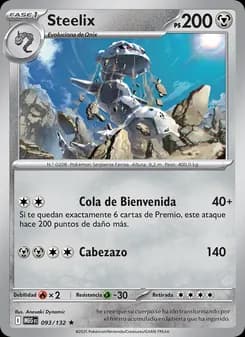 Steelix card in Spanish