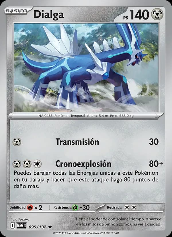 Dialga card in Spanish
