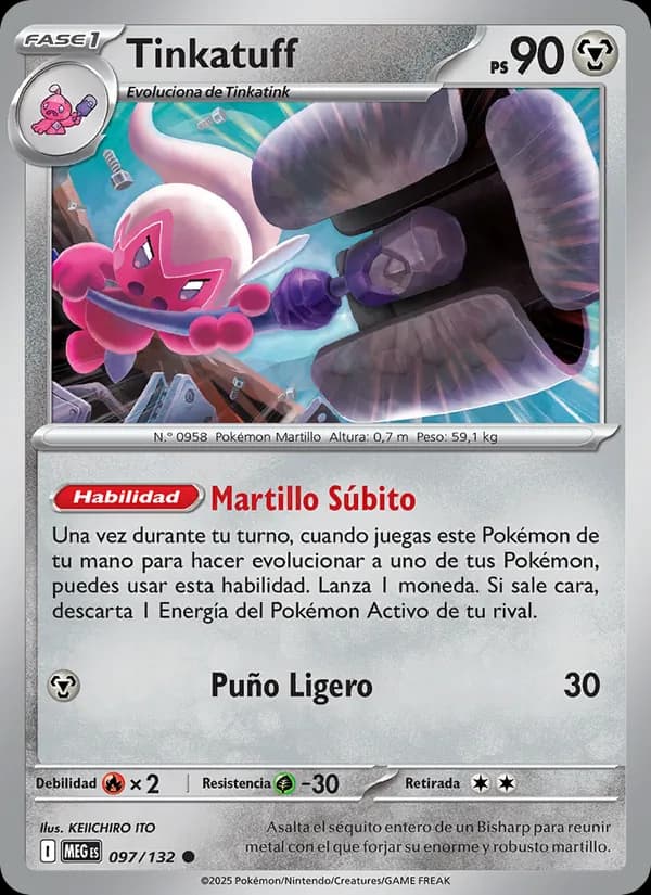 Tinkatuff card in Spanish