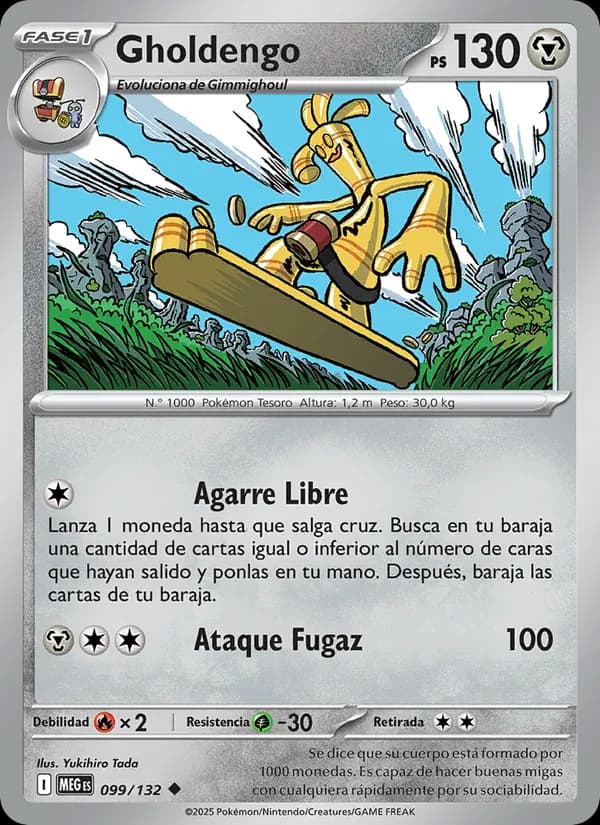 Gholdengo card in Spanish